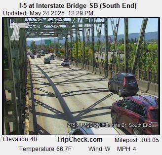I-5 at Interstate Bridge SB (South End)